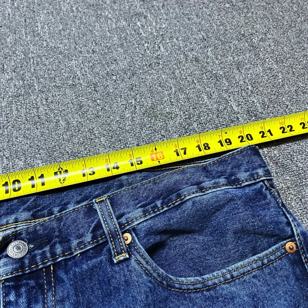 Levi's 505 Regular Fit Jeans W40 L32 Blue Denim Straight Leg Workwear